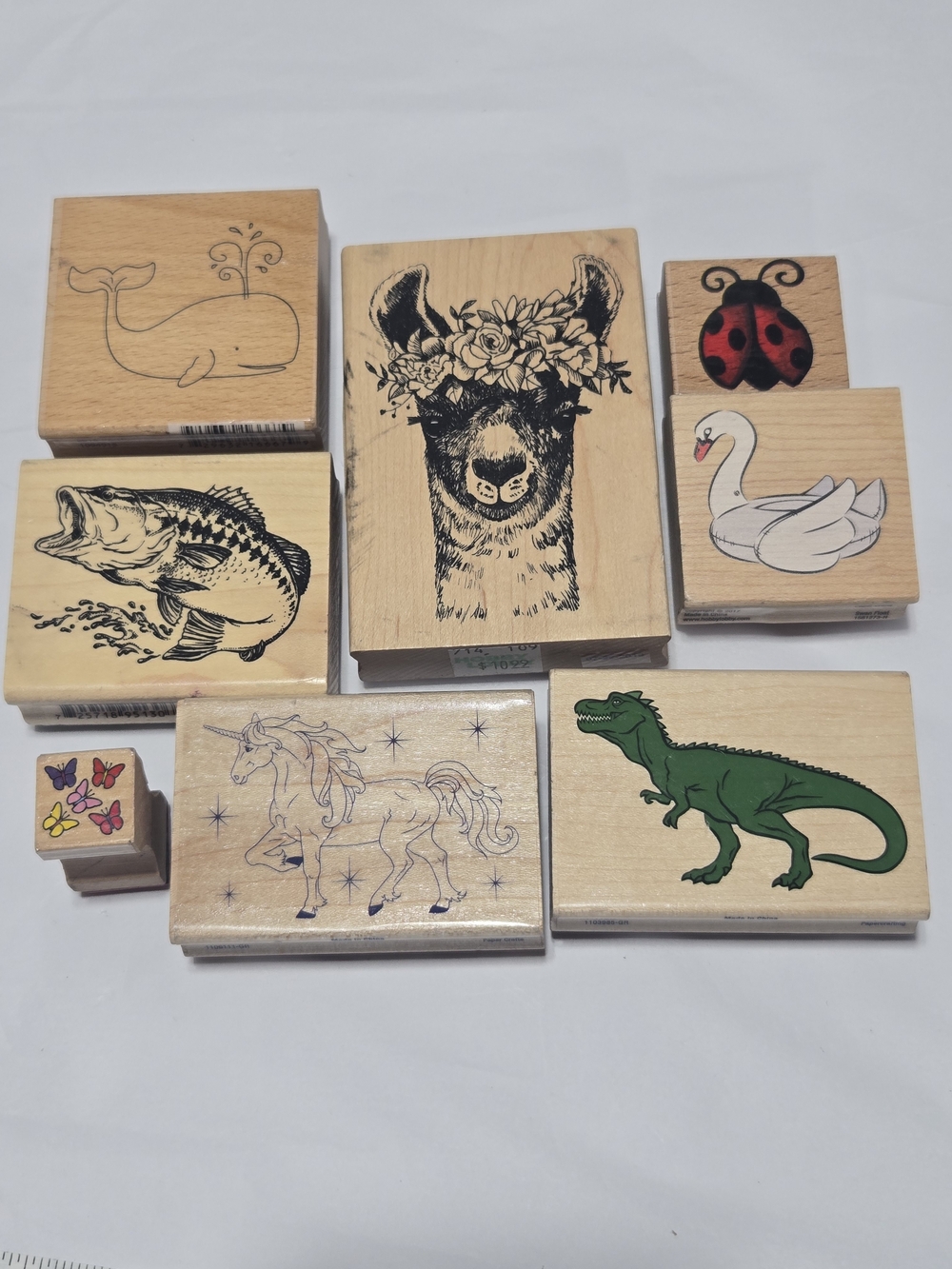Lot 29- Wooden Animal and Nature Stamp Set